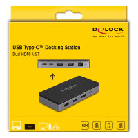 USB Type-C™ Dockingstation 4K - Dual HDMI MST / USB / Gigabit LAN / PD 3.0 85 W