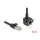 Netzwerk Verlängerungskabel RJ45 Stecker zu RJ45 Buchse 90° gewinkelt Cat.6 F/UTP 5 m schwarz