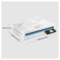 HP Scanjet Pro N4600 fnw1 Flachbettscanner ADF 40 S./Min USB3.0 LAN WLAN