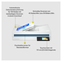 HP Scanjet Pro N4600 fnw1 Flachbettscanner ADF 40 S./Min USB3.0 LAN WLAN