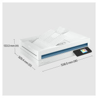 HP Scanjet Pro N4600 fnw1 Flachbettscanner ADF 40 S./Min USB3.0 LAN WLAN