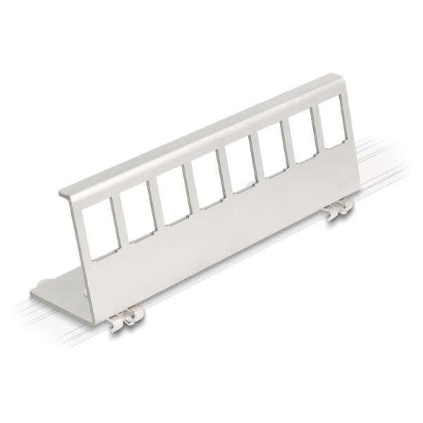 Keystone Metall Halterung 8 Port für Hutschiene