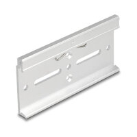 Aluminium Montageclip für Hutschiene 100,0 x 47,8 mm silber