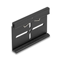 Aluminium Montageclip für Hutschiene 70,0 x 47,8 mm schwarz