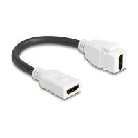 Keystone Modul Kabel HDMI Buchse zu Buchse 8K 60 Hz 20 cm weiß