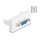 Easy 45 Modul Sub-D 9 Buchse zu Buchse 22,5 x 45 mm