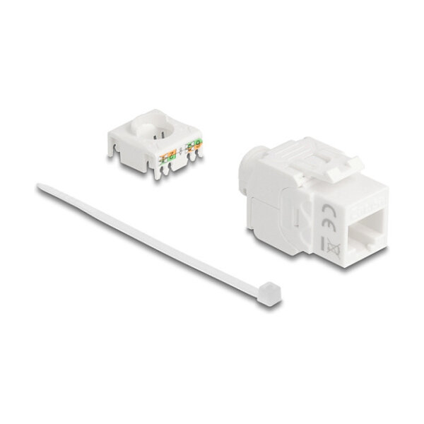 Keystone Modul RJ45 Buchse zu LSA Cat.6A UTP 180° werkzeugfrei