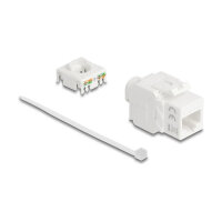 Keystone Modul RJ45 Buchse zu LSA Cat.6A UTP 180° werkzeugfrei