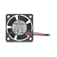 Axiallüfter 24 V DC, 40 x 40 x 20 mm schwarz