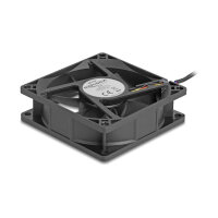 Axiallüfter 12 V DC, 80 x 80 x 25 mm schwarz