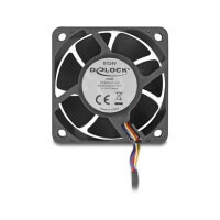 Axiallüfter 24 V DC, 60 x 60 x 25 mm schwarz