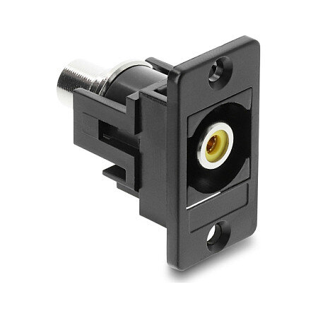 Panel Mount Cinch Buchse zu Cinch Buchse gelb / schwarz
