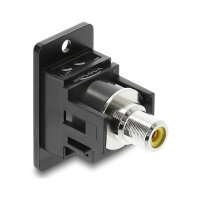 Panel Mount Cinch Buchse zu Cinch Buchse gelb / schwarz