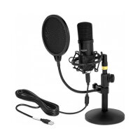Delock Professionelles USB Kondensator Mikrofon Set...