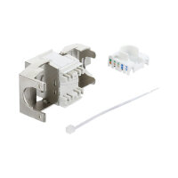 Keystone Modul RJ45 Buchse zu LSA Cat.6A werkzeugfrei...