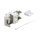 Keystone Modul RJ45 Buchse zu LSA Cat.6A werkzeugfrei geschirmt Metall silber / weiß