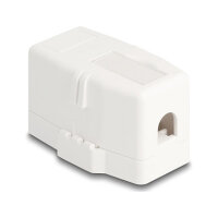 Keystone Leergehäuse 1 Port mit magnetischer Unterseite, weiß