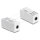 Keystone Modul Klinkenbuchse 3,5 mm 4 Pin zu Klinkenbuchse 3,5 mm 4 Pin weiß