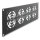 19? 3 HE Rackblende für 4 Lüfter 92 x 92 mm dunkelgrau