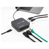 Thunderbolt™ 3 Mini Dockingstation 8K - DisplayPort / HDMI / USB / LAN / Audio / PD 3.0