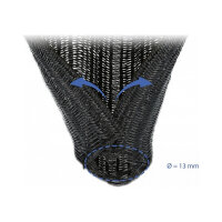 Geflechtschlauch selbstschließend 5 m x 13 mm schwarz