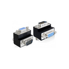 D-Sub 9 Pin Stecker zu Buchse 270° gewinkelt