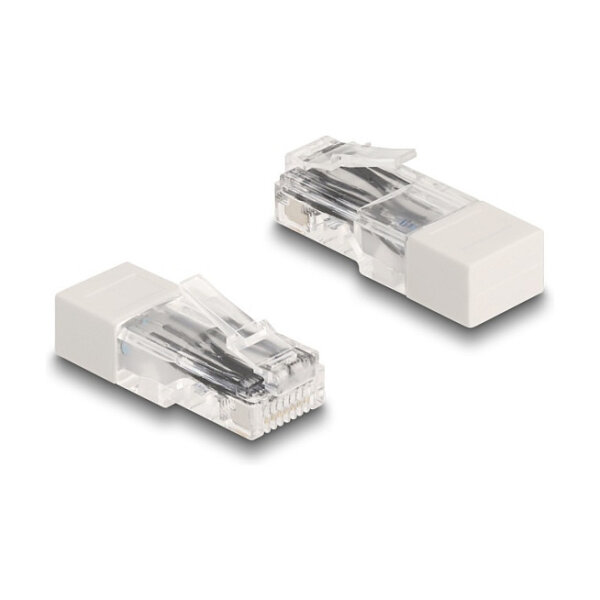 RJ45 Stecker mit Abschlusswiderstand 120 Ohm weiß