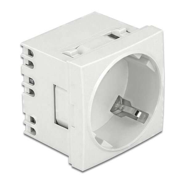 Easy 45 Schutzkontakt-Steckdose 45°-Anordnung erweiterbar 45 x 45 mm