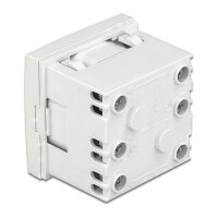 Easy 45 Schutzkontakt-Steckdose 45°-Anordnung erweiterbar 45 x 45 mm