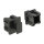 Staubschutz für Mini SAS HD SFF 8644 Buchse mit Griff 10 Stück schwarz