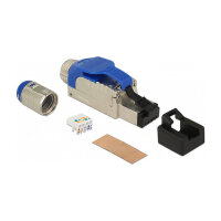 RJ45 Stecker feldkonfektionierbar Cat.8.1 Metall