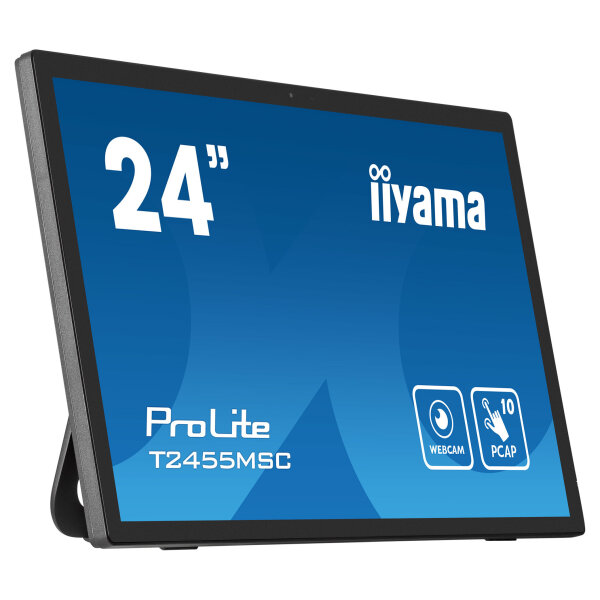 60,5cm/24 (1920x1080) iiyama ProLite T2455MSC-B1 16:9 FHD IPS Touch 5ms HDMI DP USB Speaker Black