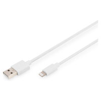 DIGITUS USB Kabel 2.0 A St. -> Lightning St., MFI 2M...