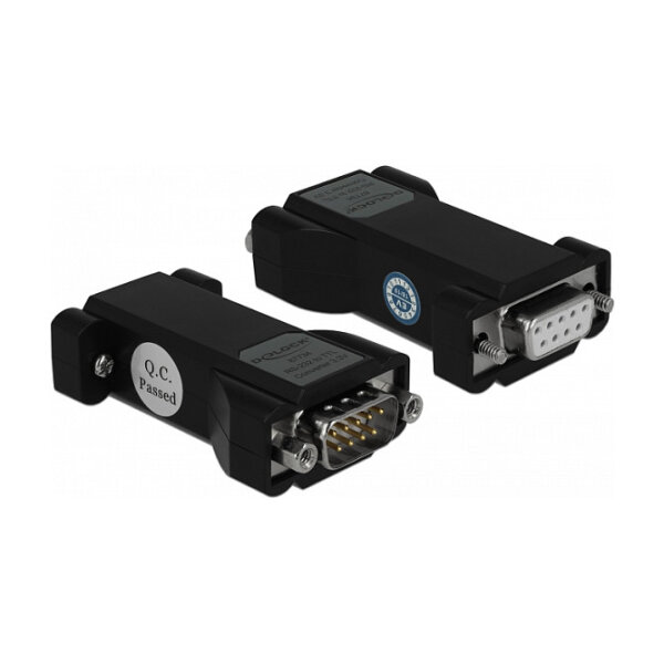 Konverter 1 x Seriell RS-232 DB9 Buchse zu 1 x Seriell LVTTL / LVCMOS 3,3 V DB9 Stecker mit ESD Schutz 3 kV und erweitertem Temperaturbereich