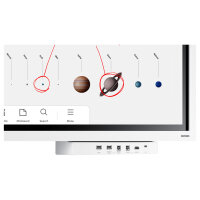 138,68cm/55 (3840x2160) Samsung Flip Pro WM55B 16:9 LCD HDMI DP USB-C 2channel Speaker 4K UHD MultiTouch White Gray