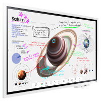 138,68cm/55 (3840x2160) Samsung Flip Pro WM55B 16:9 LCD HDMI DP USB-C 2channel Speaker 4K UHD MultiTouch White Gray