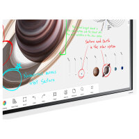 138,68cm/55 (3840x2160) Samsung Flip Pro WM55B 16:9 LCD HDMI DP USB-C 2channel Speaker 4K UHD MultiTouch White Gray