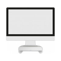 Monitorständer mit Schublade weiß