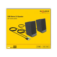 Stereo 2.0 PC Lautsprecher mit 3,5 mm Klinkenstecker und USB Stromversorgung