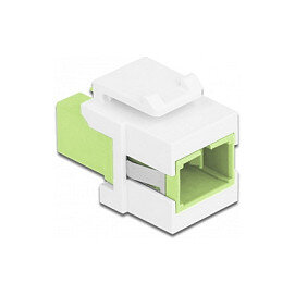 Keystone Modul SC Simplex Buchse zu SC Simplex Buchse lindgrün / weiß