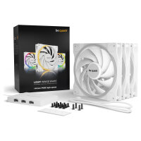 140mm be quiet! LIGHT WINGS White PWM Triple-Pack high-speed
