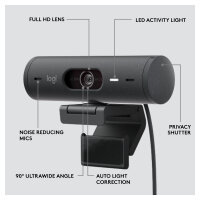 Logitech BRIO 500 1920 x 1080 grafit