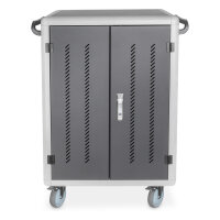 DIGITUS Mobiler Ladeschrank für 30 Notebooks / Tablets bis 15,6 Zoll, USB-A