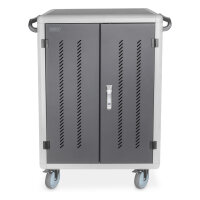 DIGITUS Mobiler Ladeschrank für 30 Notebooks / Tablets bis 15,6 Zoll, Datensynchronisation, UV-C, USB-A