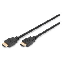 DIGITUS HDMI Anschlusskabel mit Ethernet , 4K 60Hz, 1m, sw