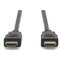 DIGITUS HDMI Anschlusskabel mit Ethernet , 4K 60Hz, 1m, sw