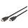 DIGITUS HDMI-Kabel A->A Ethernet St/St 4K 3.0m schwarz gold