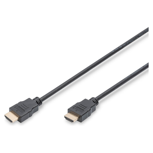 DIGITUS HDMI High Speed mit Ethernet Anschlusskabel, 3m, sw