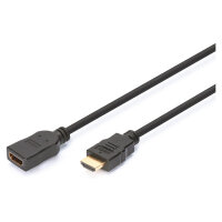 DIGITUS HDMI Verlängerungskabel m. Ethernet 4K 3m schwarz