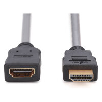 DIGITUS HDMI Verlängerungskabel m. Ethernet 4K 5m schwarz